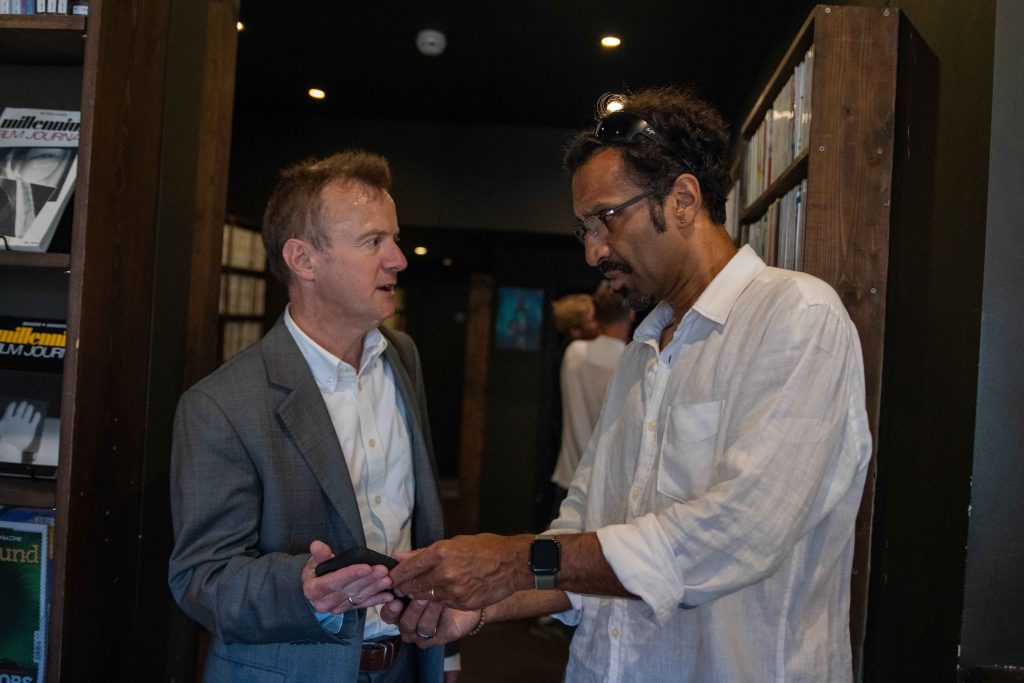 François Evans and Mahesh Ramachandra at the cast-&-crew screening for 