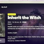 Tubi's streaming of 'Inherit the Witch' directed by Cradeaux Alexander and produced by Rohan Quine